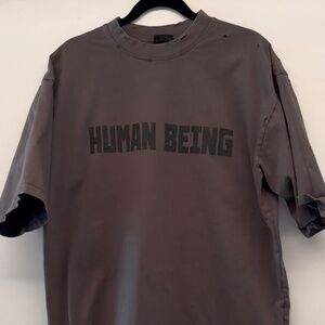 Balenciaga Human Being Shifted T Shirt